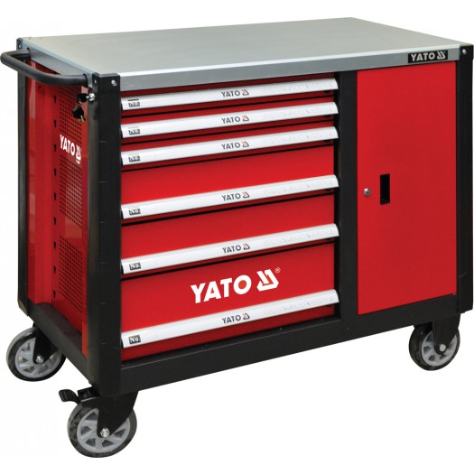 Шкаф-тележка для инструментов YATO, 6-ть ящиков, 1000×1130×570мм