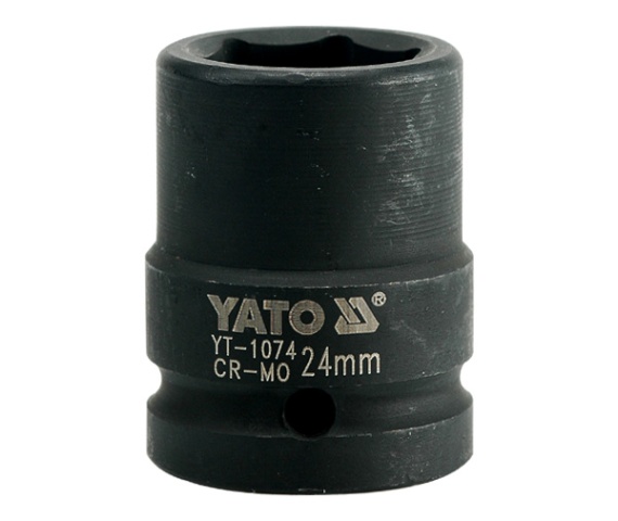 Головка торцевая Yato ударная 3/4", 6-гранная, 24мм, L50мм.