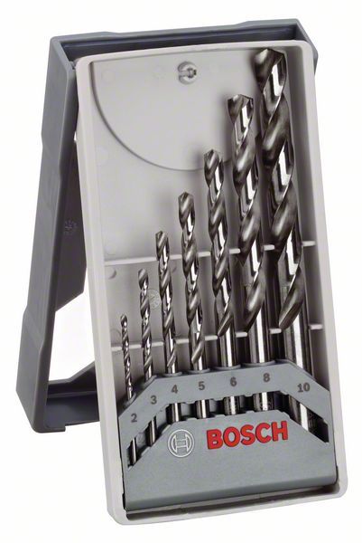 Набор сверл Bosch по металлу HSS-G, Ø2-10мм, 135°, 7шт, Mini X-Line