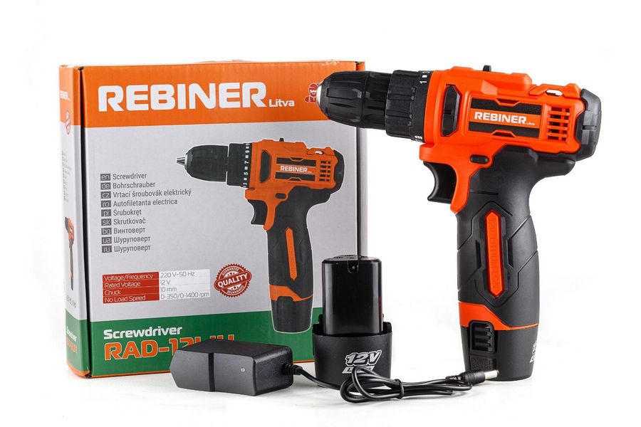 Шуруповерт REBINER RAD-12LIH