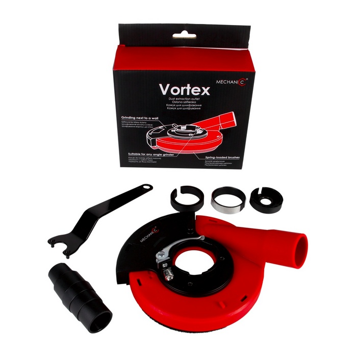 Кожух для пиловідведення MECHANIC™ Vortex з щітковим вінцем, Ø115/125 мм