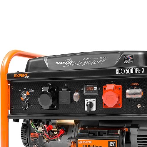 Генератор бензиновий DAEWOO GDA-7500DPE-3, 6,5 кВт