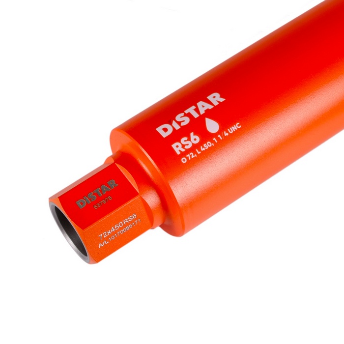 Сверло алмазное Distar DDS-W RS6 Ø 72×450-6×1 1/4 UNC