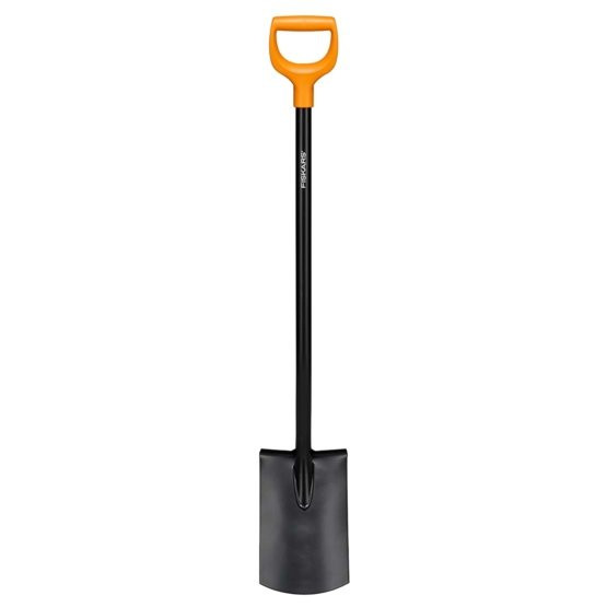 Лопата прямая Fiskars Solid с держателем