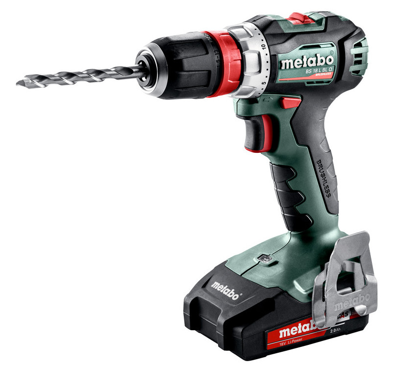 Шурупокрут Metabo BS 18 L BL Q, 2 × 2,0Ah Li-Power, SC 30, metaBOX 145