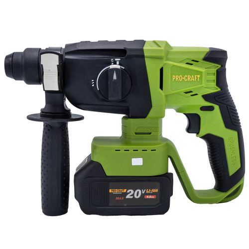 Перфоратор аккумуляторный PROCRAFT PHA-22 20В BL 2 режима, каркас