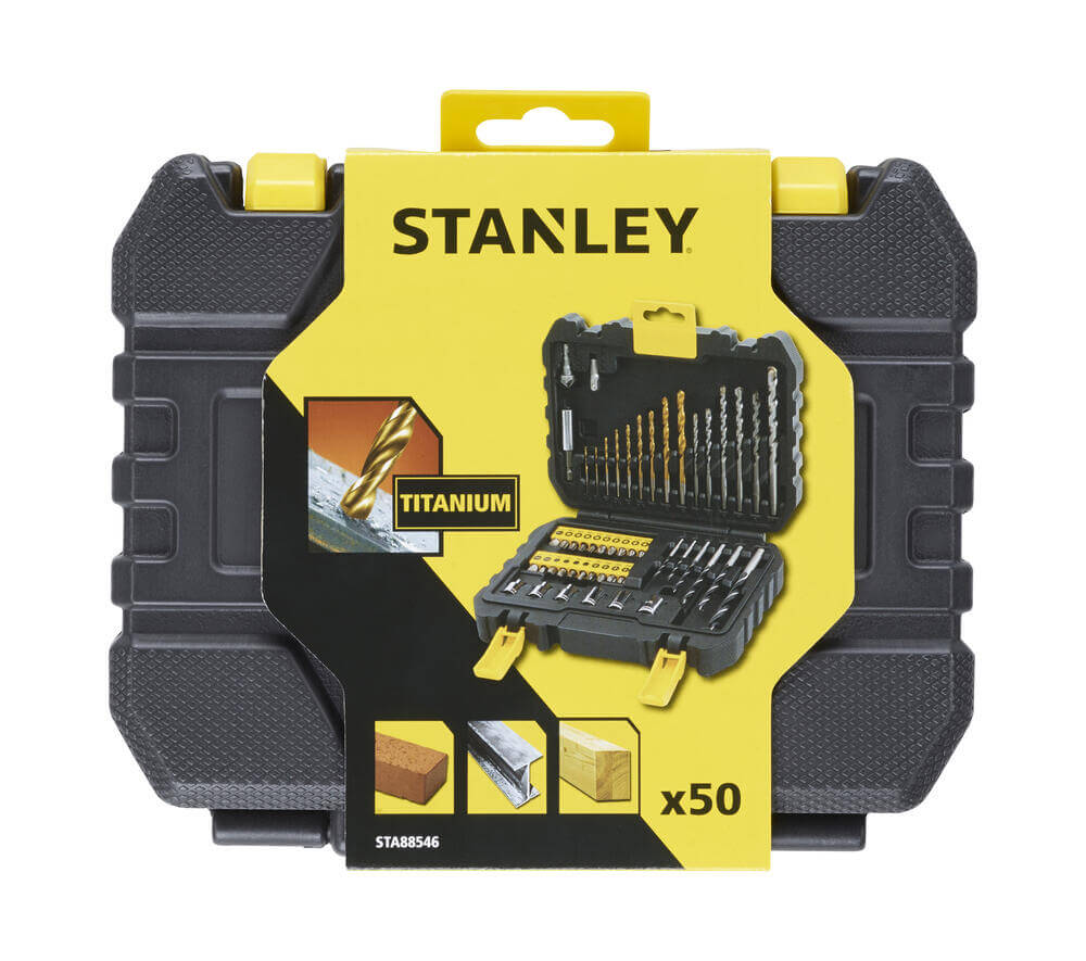 Набір біт і сверл STANLEY TITANIUM, Phillips, Pozidriv, Torx, Slotted, Шестигранник, Ph1, Ph3, Ph2, 