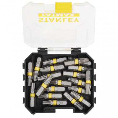 Набір біт STANLEY FatMax, Torx, T25, L=25 мм, 20 шт, пластиковий кейс