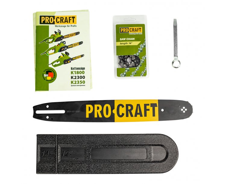 Пила цепная Procraft 1800, 35см (боковая)
