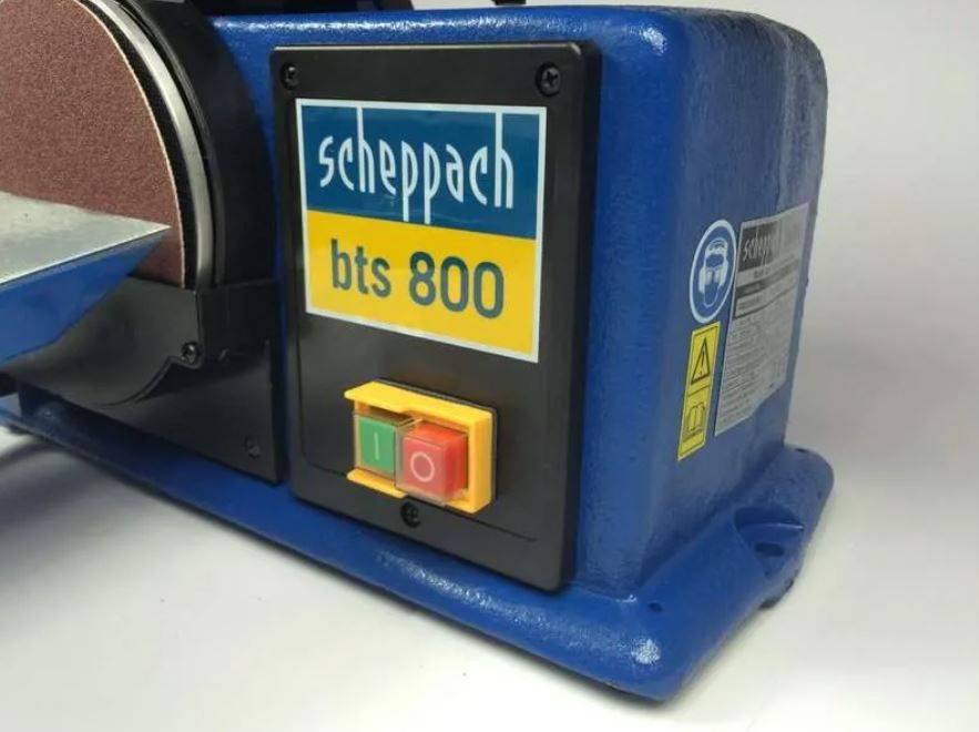 Шлифовальный ленточно-дисковый станок Scheppach BTS 800, Ø150 мм, 915×100 мм