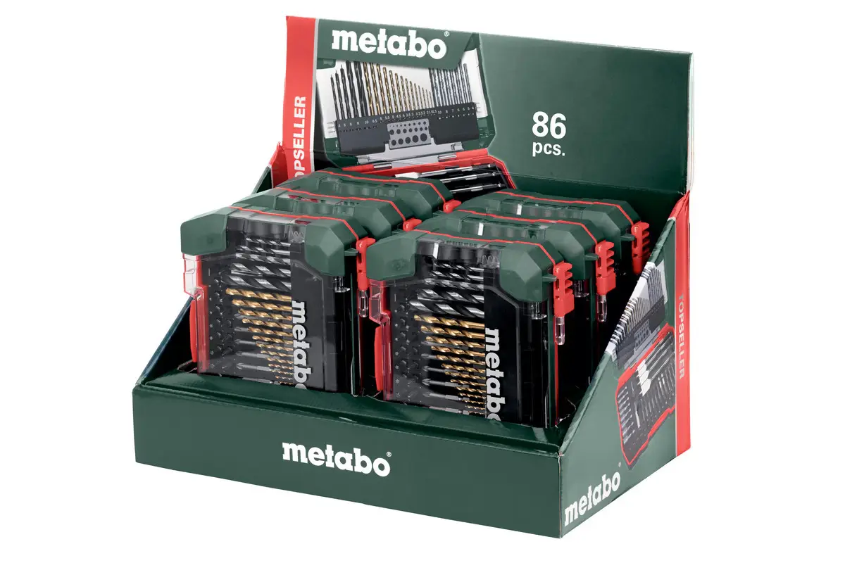 Набір бітів та свердл Metabo SP, 86 предметів
