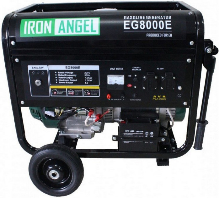 Генератор бензиновий Iron Angel EG8000 E