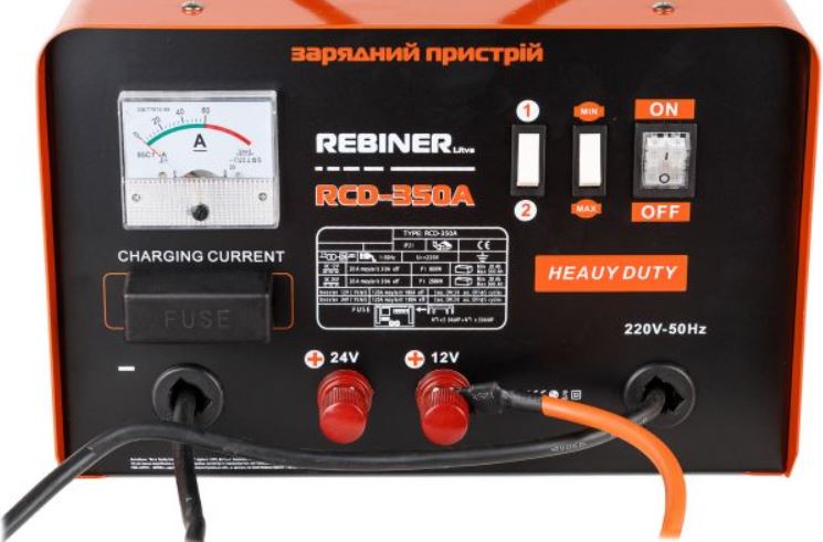 Пускозарядний пристрій REBINER RCD-350A  (12-24V 1050W) 