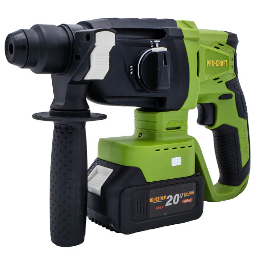 Перфоратор аккумуляторный PROCRAFT PHA-22 20В BL 2 режима, каркас