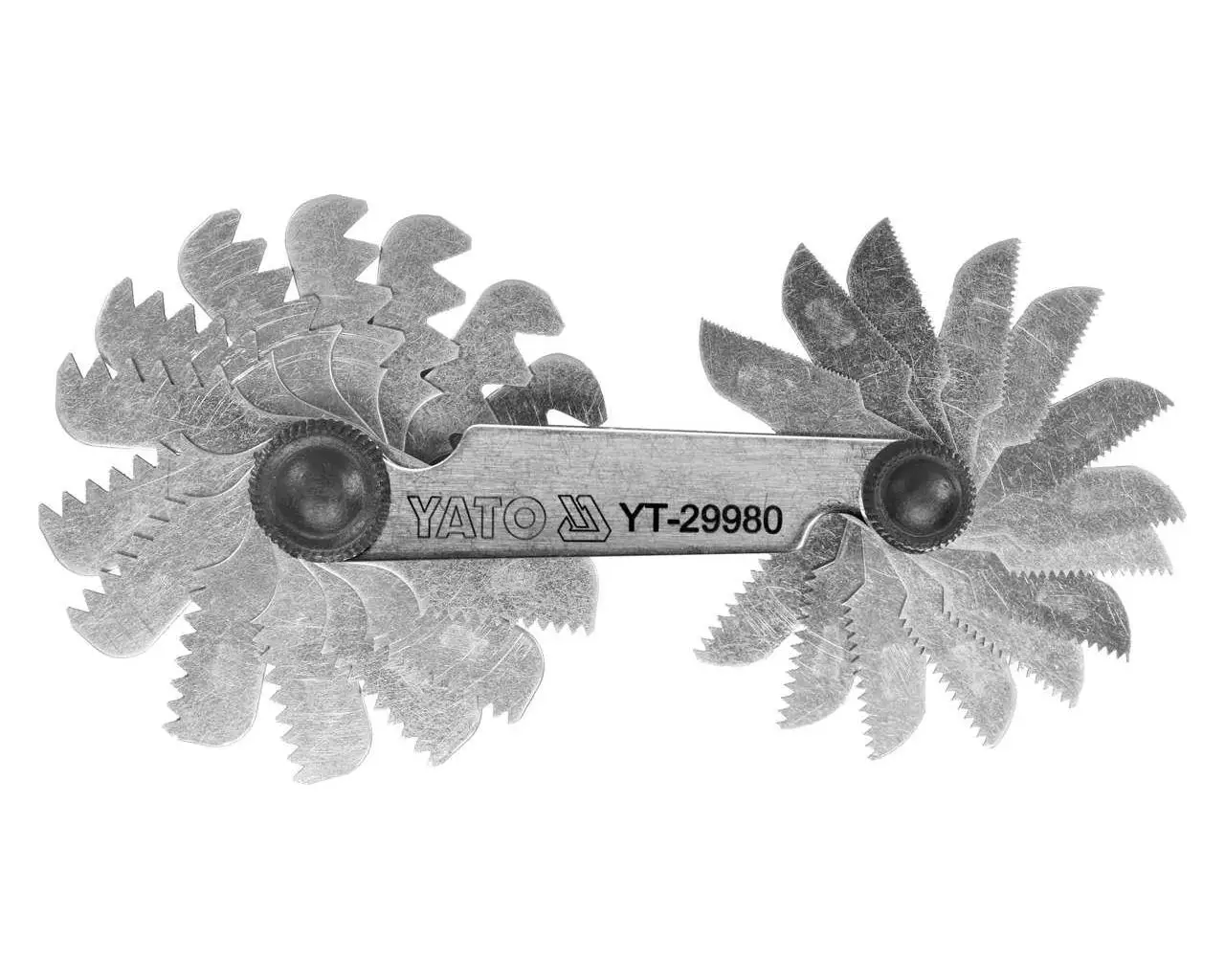 Резьбомер метрический YATO, 60°, 0.25 - 6 мм, 24 шаблона